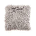Faux Fur Grey Cushion Grey