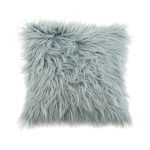 Faux Fur Seafoam Cushion Seafoam (Blue)
