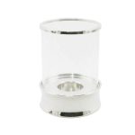 5A Fifth Avenue Hurricane Silver Tealight Lantern Silver