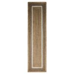 Natural Jute Border Runner Natural