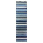 Blue Ocean Stripe Runner Blue