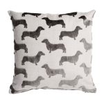 Velvet Mushroom Dachshund Cushion Mushroom (Cream)
