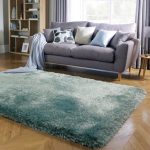 Duck Egg Jewel Shaggy Rug Blue