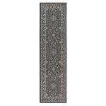 Black Traditional Flatweave Runner Black