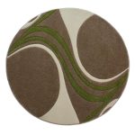 Mirage Circle Rug Brown