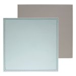Country Heart Pack of 4 Faux Leather Placemats Grey