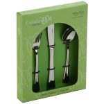 Arthur Price Apollo Children’s 3 Piece Cutlery Set Stainless Steel Silver