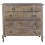 Amelie 5 Drawer Chest Brown