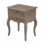 Amelie 2 Drawer Bedside Table Brown