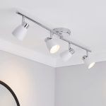 Alto Matt White 4 Light Spotlight Bar White