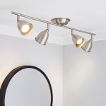 Filbert Hammered 4 Light Spotlight Bar Satin Nickel