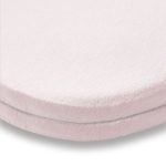 Pack of 2 Pink Flannelette Moses Basket Fitted Sheets Pink