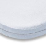Pack of 2 Blue Flannelette Moses Basket Fitted Sheets Blue