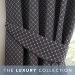 Omega Charcoal Tiebacks Charcoal