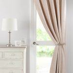 Chenille Cream Thermal Pencil Pleat Door Curtain Cream