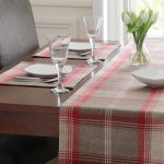 Set Of Two Red Highland Check Placemats Red