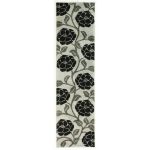 Grey Hand Carved Vine Runner Grey