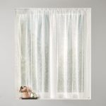 Anais Slot Top Voile Fabric White