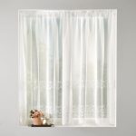 Hope Slot Top Voile Fabric White