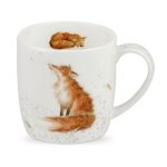 Royal Worcester Wrendale The Artful Poacher Mug White