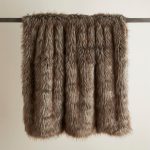 Bear Faux Fur 130cm x 180cm Throw Beige