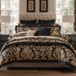 Dorma Blenheim Black Jacquard Bedspread Black
