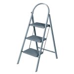 Abru 3 Tread Steel Stepstool Grey