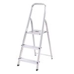 Abru 3 Tread Aluminium DIY Stepladder Grey