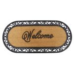 Welcome Patio Mat Natural