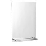 Manhattan Mirror with Shelf Satin Nickel (Silver)