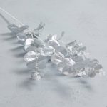 Silver Glitter Eucalyptus Spray Silver