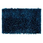 Textured Teal Bath Mat Teal (Blue)