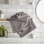 Elements Grey Dots Towel Grey
