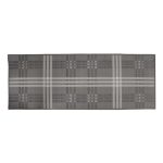 Check Washable Runner Grey