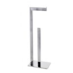 5A Fifth Avenue Stainless Steel Free Standing Toilet Roll Butler Chrome (Silver)