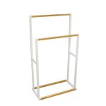 Elements Free Standing Towel Rail White