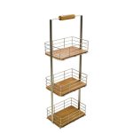 Keepers Lodge 3 Tier Bathroom Caddy Satin Nickel (Silver)