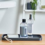 Grey Ridged Resin Tray Grey