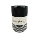 Glam Bread Bin Black and White