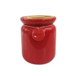 Red Hang Tag Biscuit Canister Red
