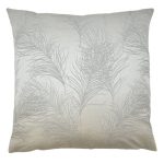 Large Everly Silver Cushion Cover Silver
