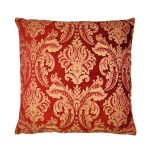 Large Chenille Scarlett Red Cushion Cover Red