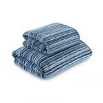 Blue Stripes Towel Blue