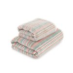 Candy Stripes Towel Grey/Orange/Green