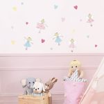 Fairies Wall Stickers White / Pink