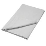 Luxury 100% Brushed Cotton Dove White Flat Sheet Dove (Grey)
