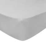 Luxury 100% Brushed Cotton Dove Grey Fitted Sheet Dove (Grey)