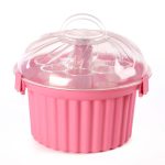 Pink Cupcake Cake Carrier Pink