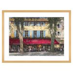 Le Cafe Framed Print Multi Coloured