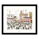 Going To Work Framed Print White / Brown